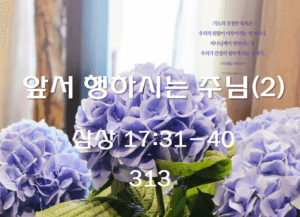 앞서 행하시는 주님 (2) (삼상 17:31-40)