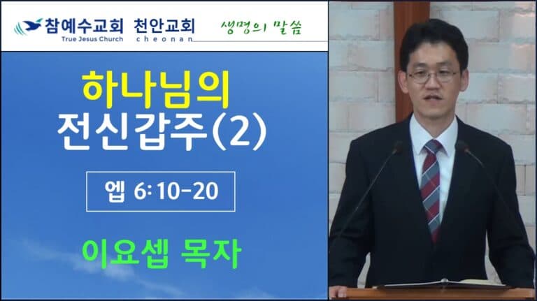 하나님의 전신갑주(2) (엡 6:10-20)