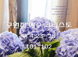 구원자 예수 그리스도 (마 4:23-25)
