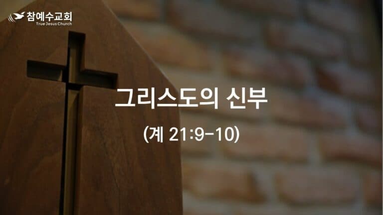 그리스도의 신부 (계 21:9-10)