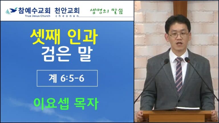 셋째 인과 검은 말 (계 6:5-6)