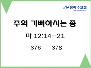 주의 기뻐하시는 종(마 12:14-21)