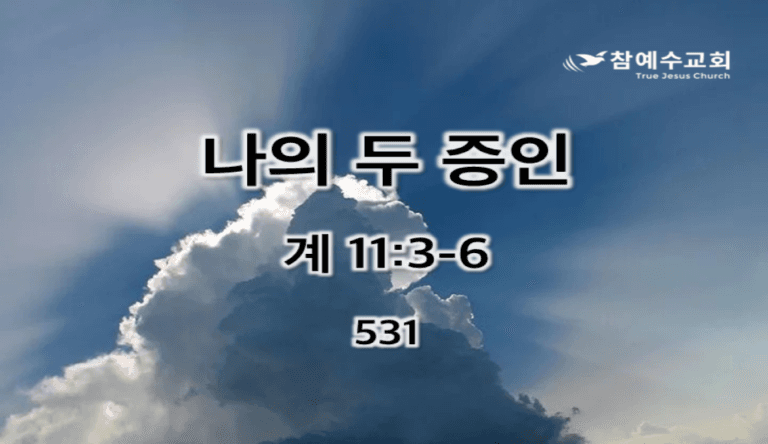 나의 두 증인 (계 11:3-6)