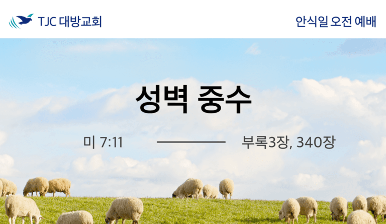 성벽 중수(3) (미 7:11) 20201031 윤득도 목자