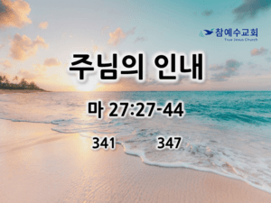 주님의 인내 (마 27:27-44)