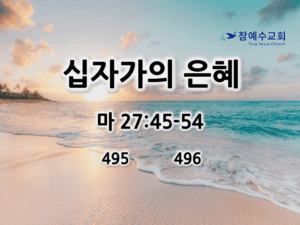 십자가의 은혜 (마 27:45-54)