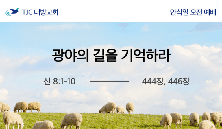 광야의 길을 기억하라 (신 8:1-10)