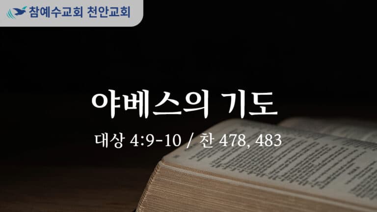 야베스의 기도 (대상 4:9-10)