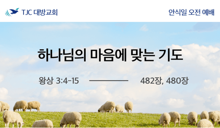 하나님의 마음에 맞는 기도 (왕상 3:4-15)