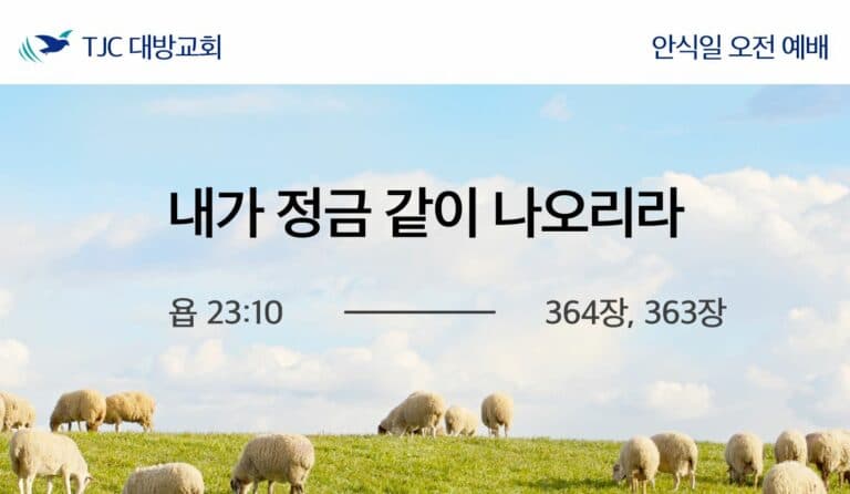 내가 정금 같이 나오리라 (욥 23:10)