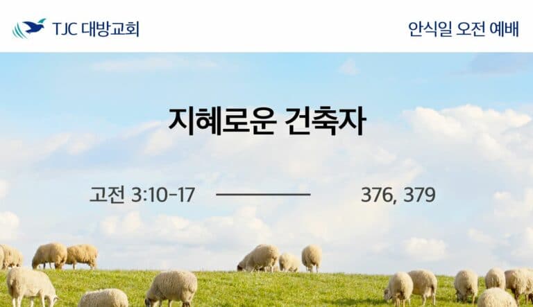 지혜로운 건축자 (고전 3:10-17)