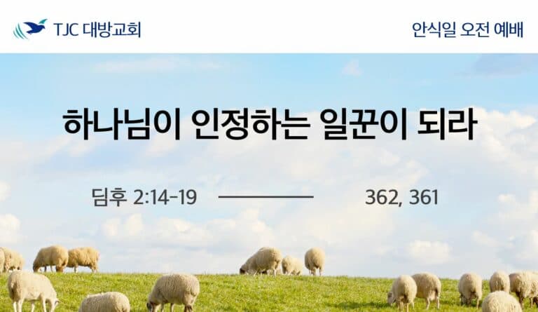 하나님이 인정하는 일꾼이 되라 (딤후 2:14-19)