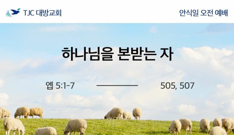 하나님을 본받는 자 (엡 5:1-7)