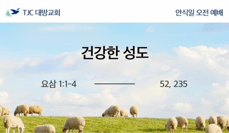 건강한 성도 (요삼 1:1-4)